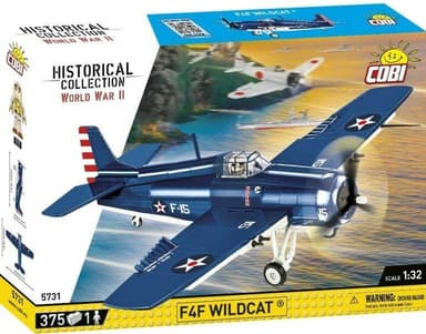 Cobi II WW F4F Wildcat, 1:32, 375 k, 1 f CBCOBI-5731