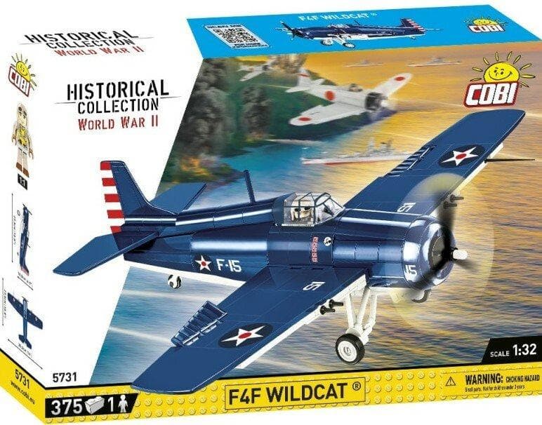 Cobi II WW F4F Wildcat, 1:32, 375 k, 1 f CBCOBI-5731
