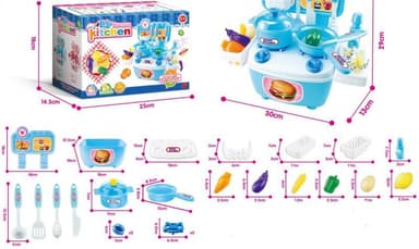 MAC Toys Mini kuchynka modrá M30987