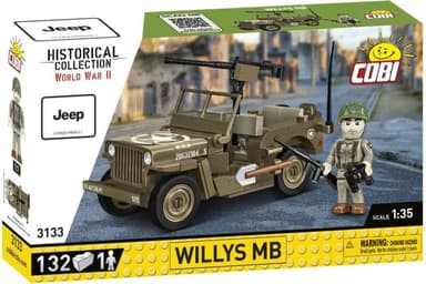 Cobi II WW Willys MB, 1:35, 132 k, 1 f CBCOBI-3133
