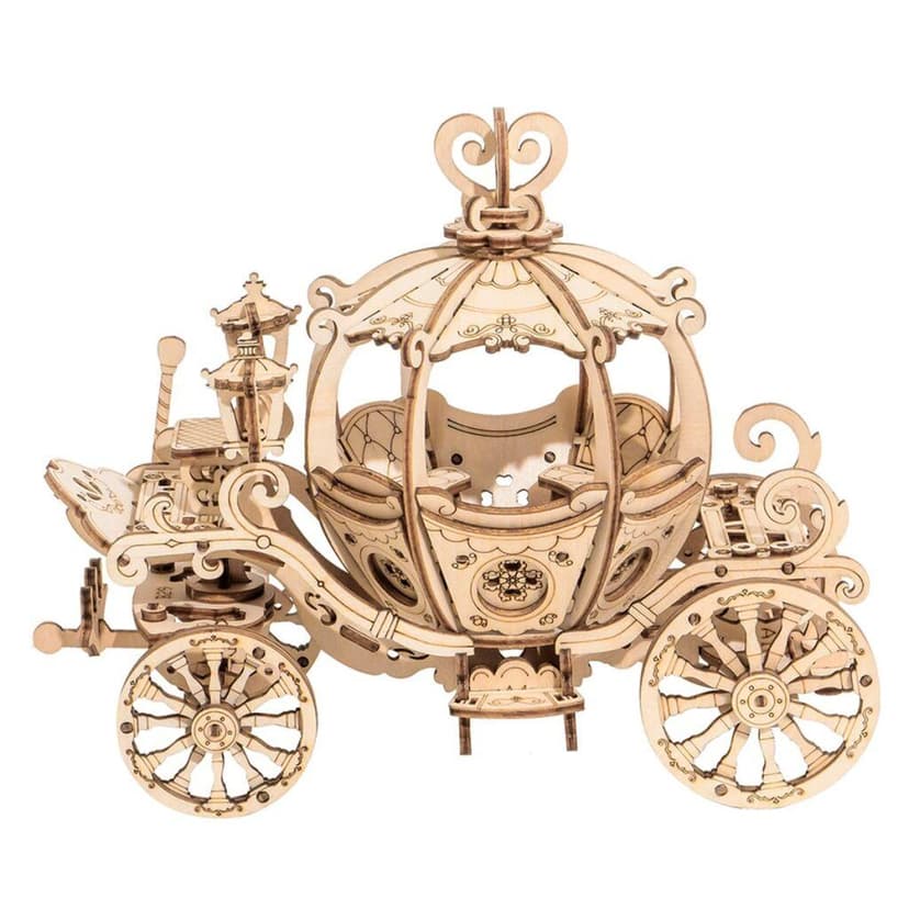 RoboTime drevené 3D puzzle Rozprávkový koč TG302