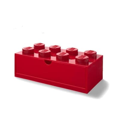LEGO Storage stolný box 8 so zásuvkou - červená 40211730