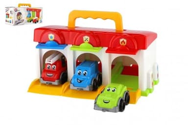 Teddies Garáž s autíčkami 3ks + doplnky 00880171