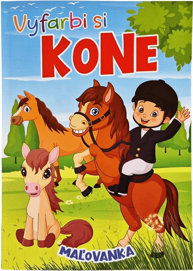 FONI-BOOK Vyfarbi si kone omaľovánka 947416