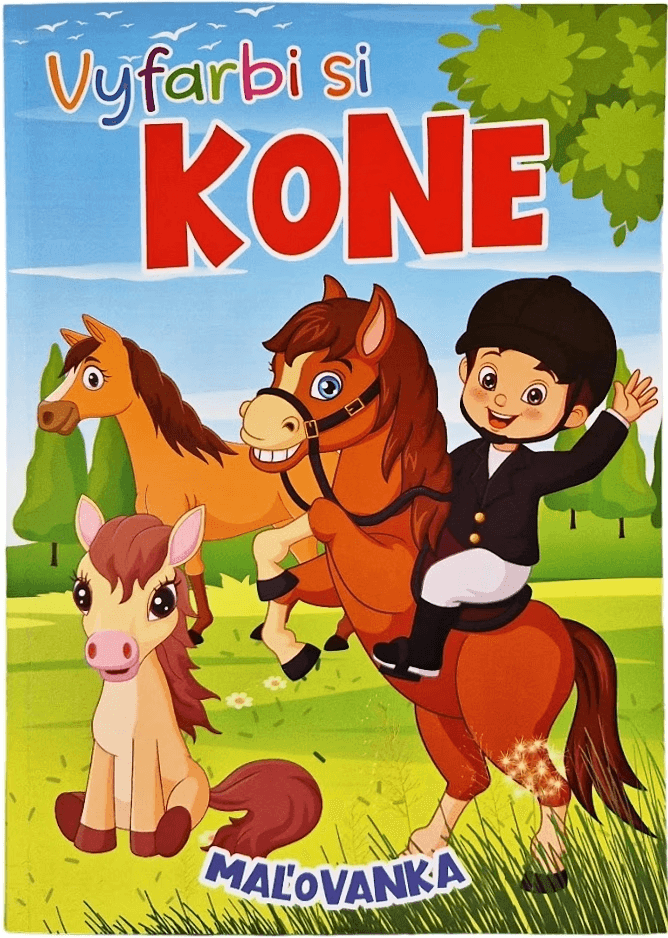 FONI-BOOK Vyfarbi si kone omaľovánka 947416