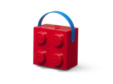 Úložný box lego box s rukojetí 166 x 165 x 117 mm - červený