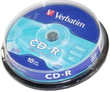 Verbatim CD-R 10ks, 700MB 52x 43437