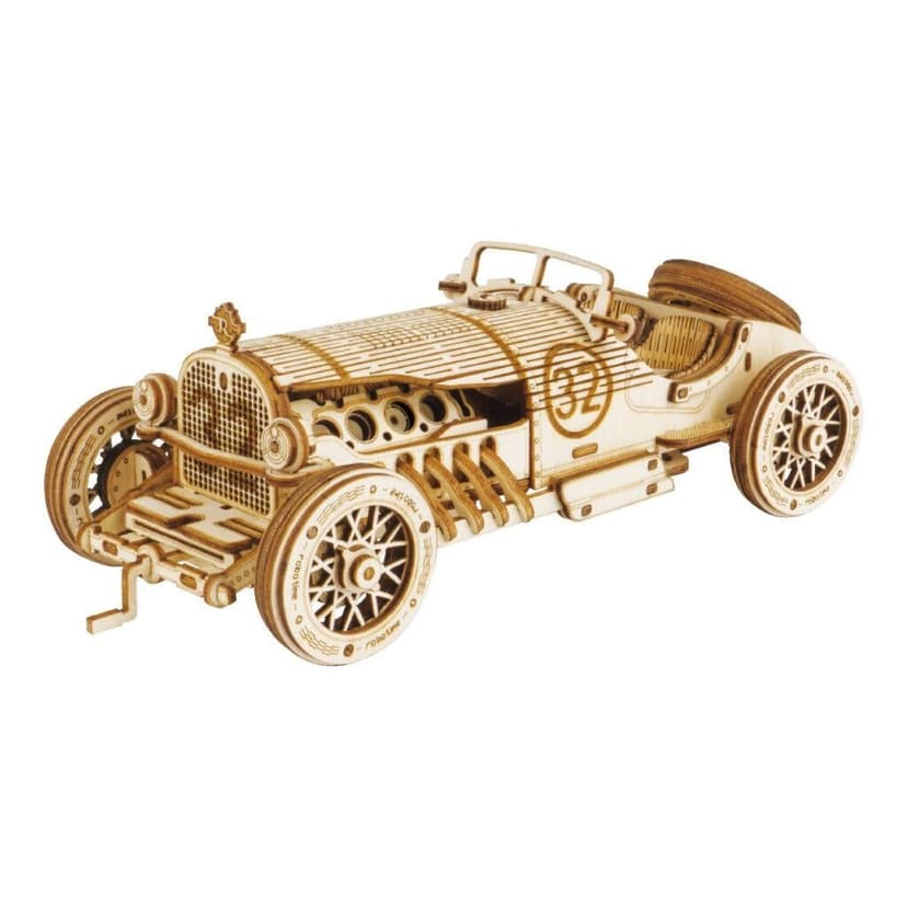 RoboTime drevené 3D puzzle Závodné auto MC401