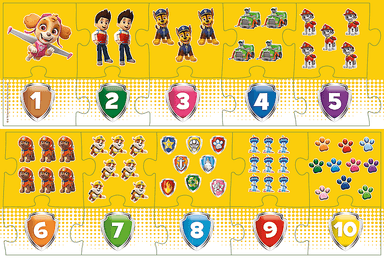 Trefl Vzdelávacie puzzle 20 - Čísla Paw Patrol 15578