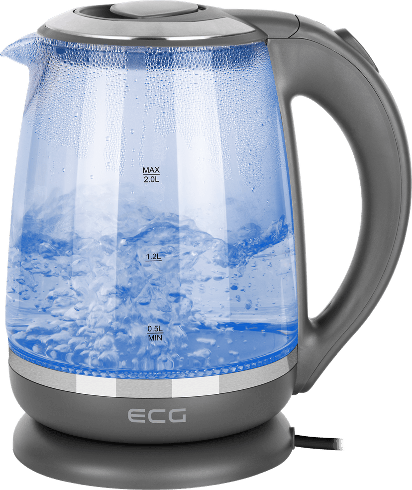 Rychlovarná konvice ecg rk 2020 grey glass