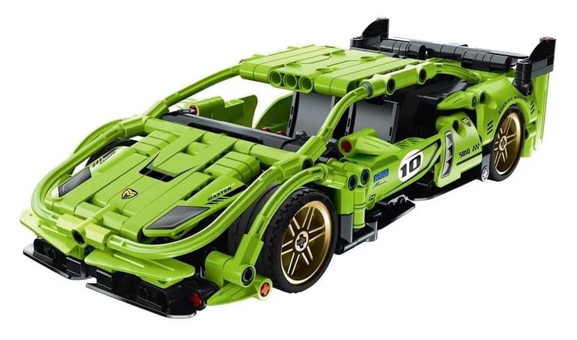 iM.Master Športové závodné auto zelené mechanická stavebnica 457 dielikov 039481