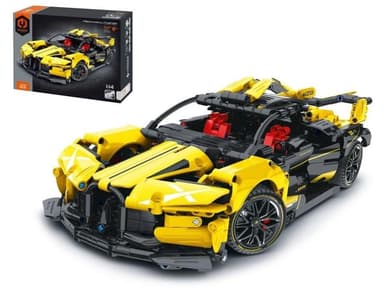 iM.Master Športové auto žlté mechanická stavebnica 1103 dielikov 039503