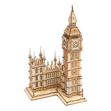RoboTime drevené 3D puzzle hodinová veža Big Ben svietiaci TG507