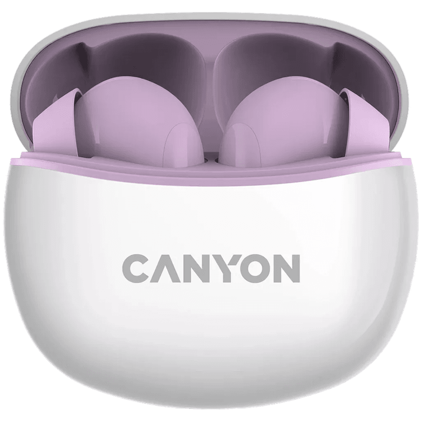 Canyon TWS-5 True Wireless Bluetooth slúchadlá do uší fialové CNS-TWS5PU