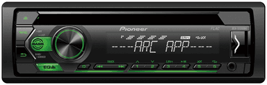 Pioneer DEH-S120UBG zelená tlačítka