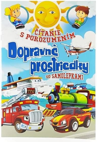 FONI-BOOK Ćítanie s porozumením - dopravné prostriedky so samolepkami 940202