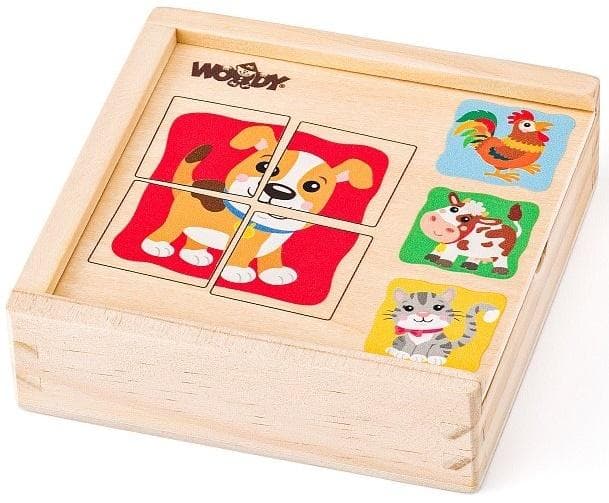 Woody Minipuzzle - Zvieratká OLP102193048