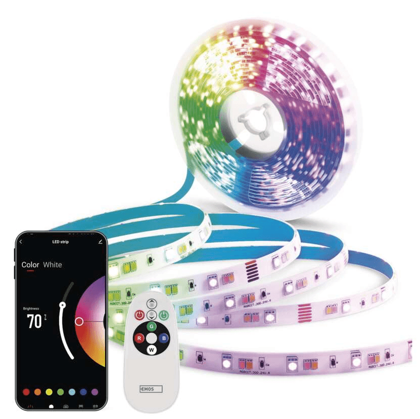 Emos GoSmart LED pásik WiFi 2m, 11W, 750lm, RGB/CCT ZPW218R