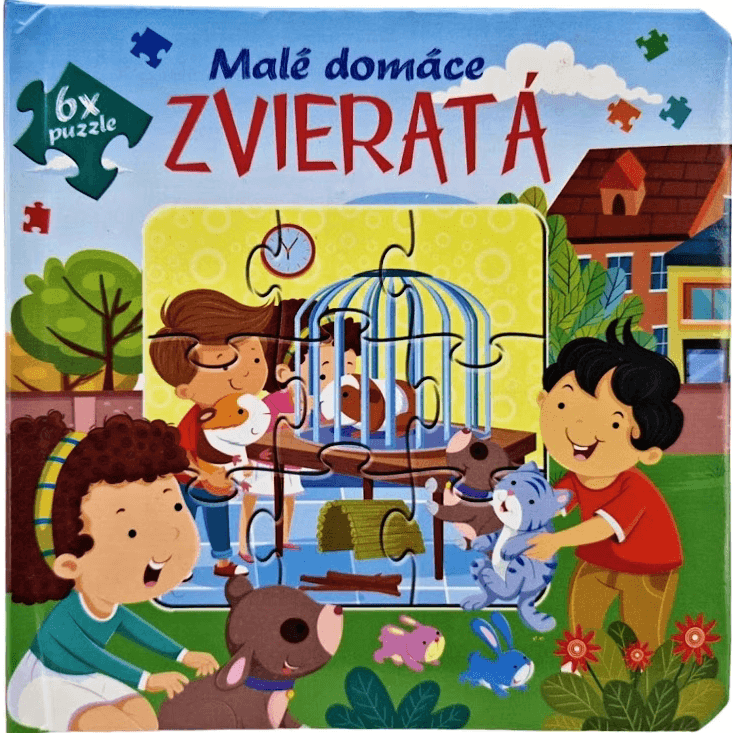 FONI-BOOK Malé domáce zvieratá kniha puzzle 6x 948246