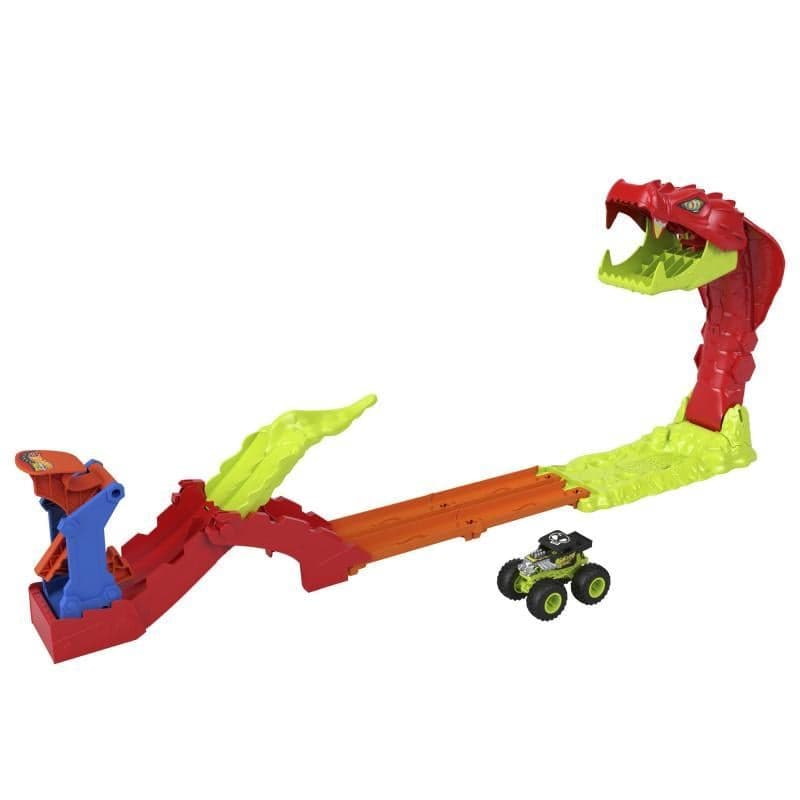 Mattel Hot Wheels MONSTER TRUCKS SNAKE SLAM TAKEDOWN 25JJN44