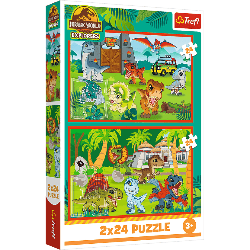 Trefl Puzzle 2x24 Jurský svet / Malí dinosauri 34437