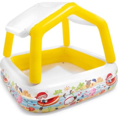 Intex nafukovací dětský bazének Akvárium se stříškou 57470, 157×157×122 cm 157470