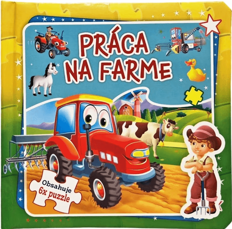 FONI-BOOK Práca na farme knižka 6x puzzle 948192