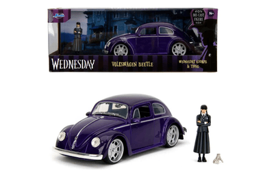 Jada Wednesday auto 1972 VW Beetle 1:24 a figúrka Wednesday J 3255076