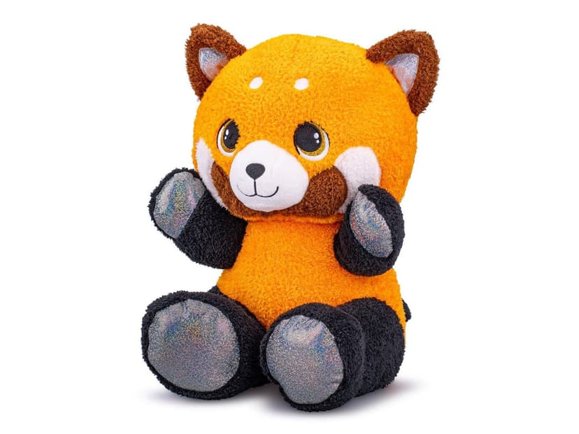 MIKRO - Panda červená plyšová 24cm sediaca 0m+ 90167