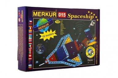 Merkur Stavebnica 015 Raketoplán 10 modelov 195ks v krabici 26x18x5cm 34000015