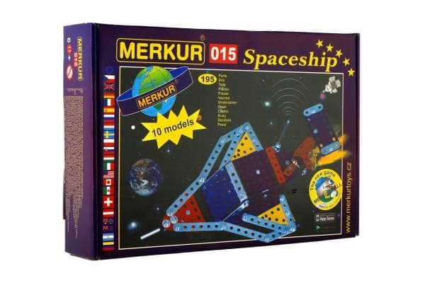 Merkur Stavebnica 015 Raketoplán 10 modelov 195ks v krabici 26x18x5cm 34000015
