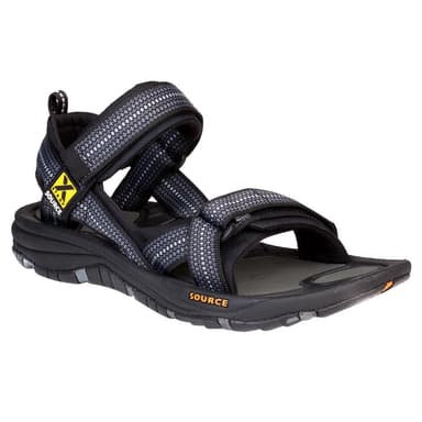 Source Gobi Sandals Men (102021) Chess Black, 40 EU