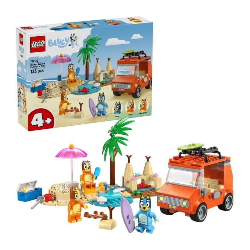 LEGO® Disney™ 11202 Bluey a rodinný výlet autem na pláž