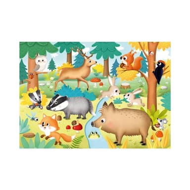 Dino PRVNÍ HRANÍ: LESNÍ ZVÍŘÁTKA 15 maxi Puzzle