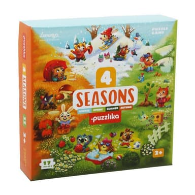 CUBIKA Puzzlika 15238 Čtyři roční doby - naučné puzzle 17 dílků