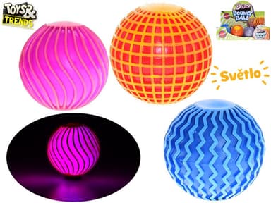 Mikro - Míček 6 cm disco koule se světlem