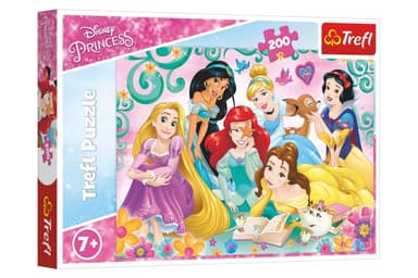Trefl Puzzle Šťastný svět princezen/Disney Princess 200 dílků