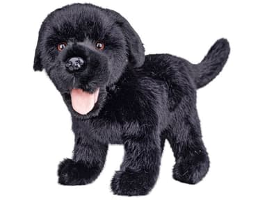 Mikro Labrador plyšový 23cm stojící černý