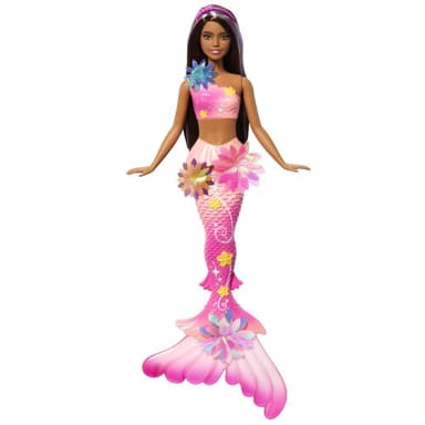 Mattel Barbie kouzelná květinová mořská panna - tmavovláska