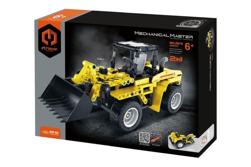 Stavebnice iM.MASTER 2v1 stavební auto plast 320 dílků
