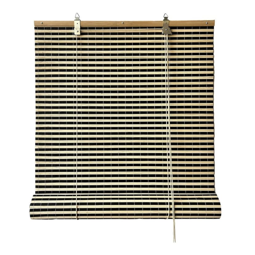 Černá/v přírodní barvě bambusová roleta 100x160 cm Vela – Gardinia