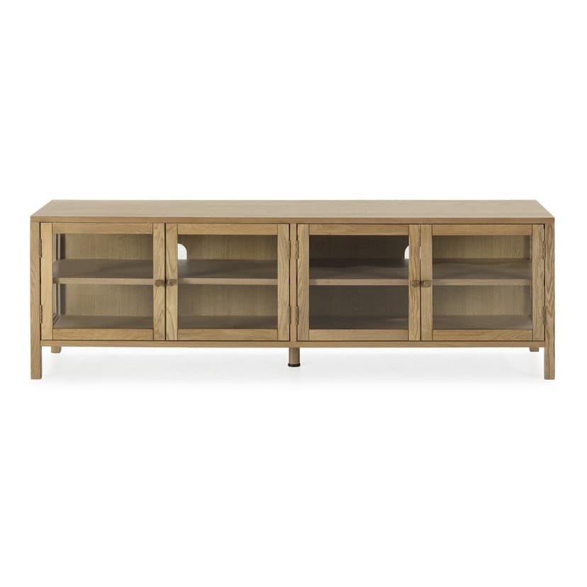 TV stolík v dekore duba v prírodnej farbe 160x50x40 cm Ceci – MOME