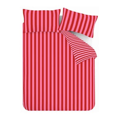 Červené/růžové povlečení na jednolůžko 135x200 cm Stripe Tease – Sassy B