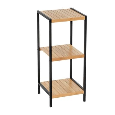 Bambusový regál v černo-přírodní barvě 30x70 cm – Casa Selección