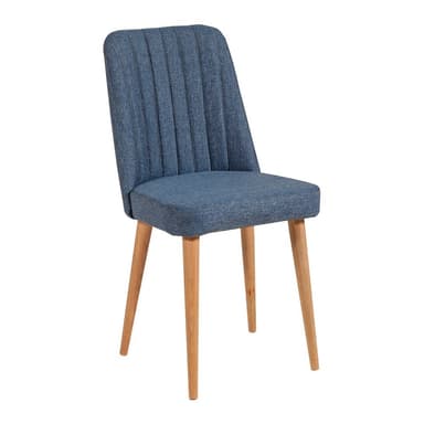 Modrá sametová jídelní židle Stormi Sandalye – Kalune Design