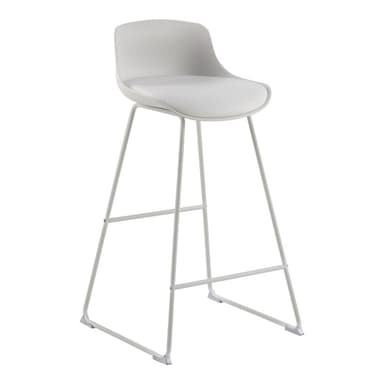 Biela barová stolička (výška sedadla 76 cm) Tina – Actona