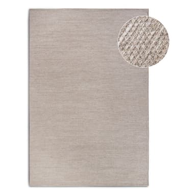 Béžový ručne tkaný koberec s prímesou vlny 80x150 cm Pradesh Linen White – Elle Decoration