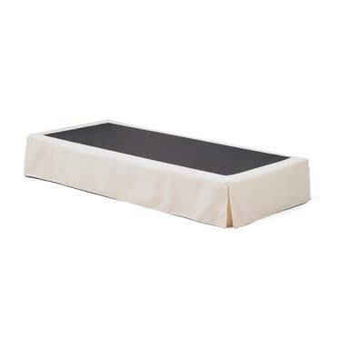 Bílá čalouněná jednolůžková postel bez čela 90x200 cm Jaira – Kave Home