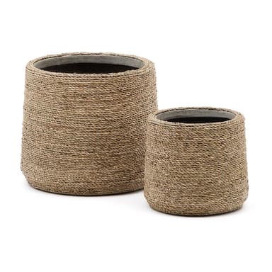 Obaly na květináče v sadě 2 ks z cementu ø 35 cm Sigal – Kave Home