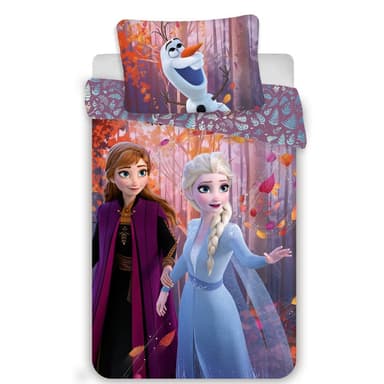 Bavlnené detské obliečky na jednolôžko 140x200 cm Frozen "Sister Purple" – Jerry Fabrics